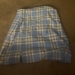 Small blue and white plaid shirt